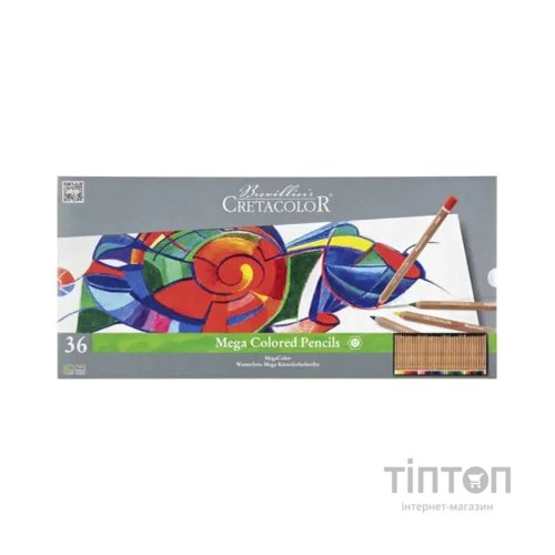 Олівці кольорові Cretacolor Megacolor 36 кольорів (9014400290894)