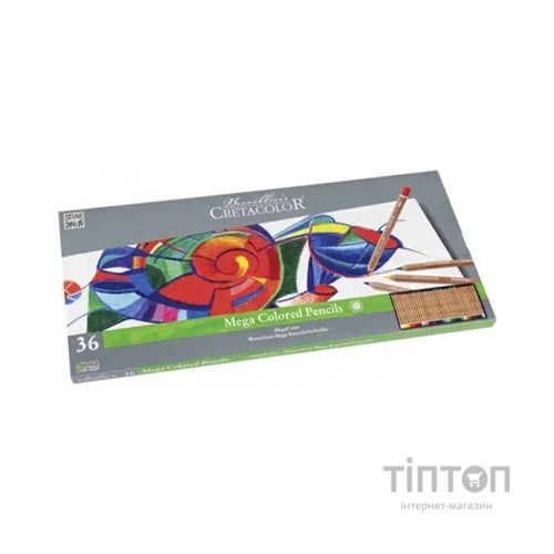 Олівці кольорові Cretacolor Megacolor 36 кольорів (9014400290894)