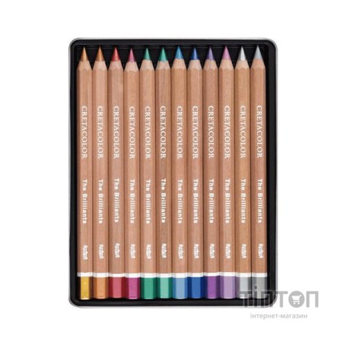 Олівці кольорові Cretacolor MEGACOLOR THE BRILLIANTS, 12 кольорів (9014400301521)