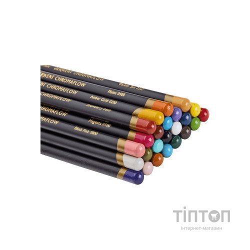 Олівці кольорові Derwent Chromaflow 24 кол. у металевому пеналі (5028252616133)