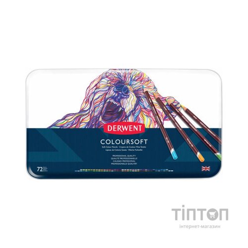 Олівці кольорові Derwent Coloursoft, 72 кольорів (5028252188951)