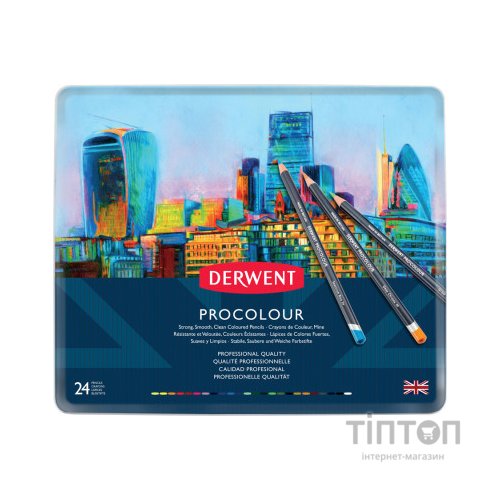 Олівці кольорові Derwent Procolour, 24 кольорів (5028252514637)