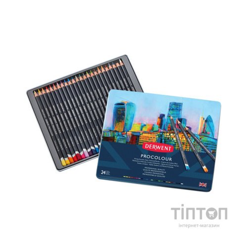 Олівці кольорові Derwent Procolour, 24 кольорів (5028252514637)