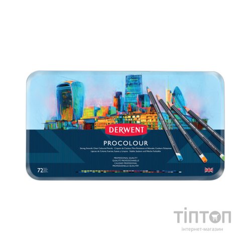 Олівці кольорові Derwent Procolour, 72 кольорів (5028252514675)