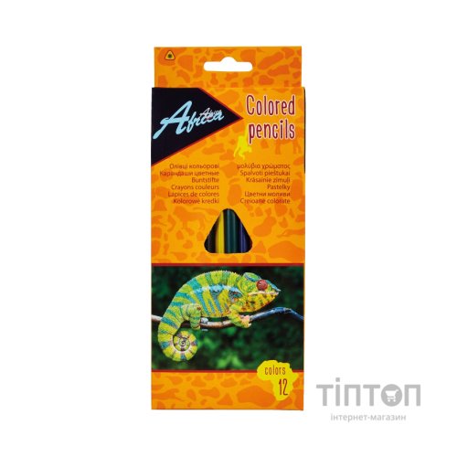 Олівці кольорові Economix Animal World 12 кольорів (E11515)
