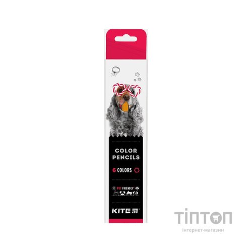 Олівці кольорові Kite Dogs 6 шт (K22-050-1)