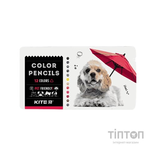 Олівці кольорові Kite Dogs тригранні 12 шт (K22-058-1)