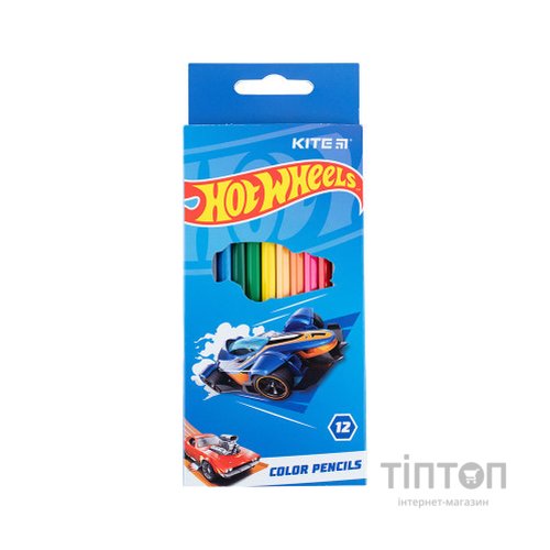 Олівці кольорові Kite Hot Wheels 12 кольорів (HW23-051)