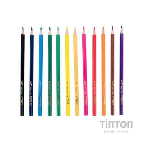 Олівці кольорові Kite Hot Wheels 12 кольорів (HW23-051)