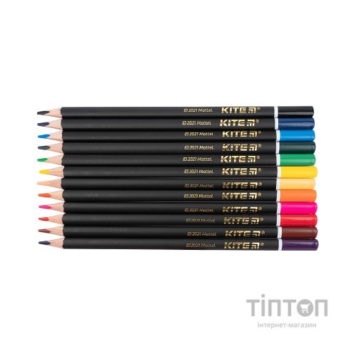 Олівці кольорові Kite Hot Wheels тригранні 12 шт (HW21-058)