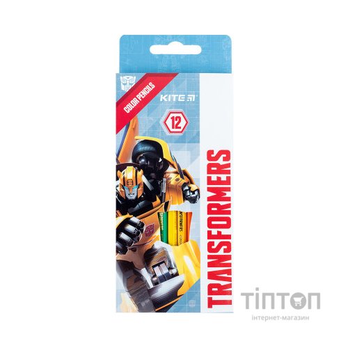 Олівці кольорові Kite Transformers 12 кольорів (TF24-051)