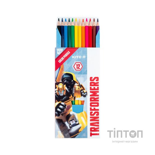 Олівці кольорові Kite Transformers 12 кольорів (TF24-051)
