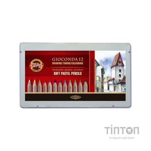 Олівці кольорові Koh-i-Noor Gioconda 8872 пастельні 12 кольорів (8827012005PL)
