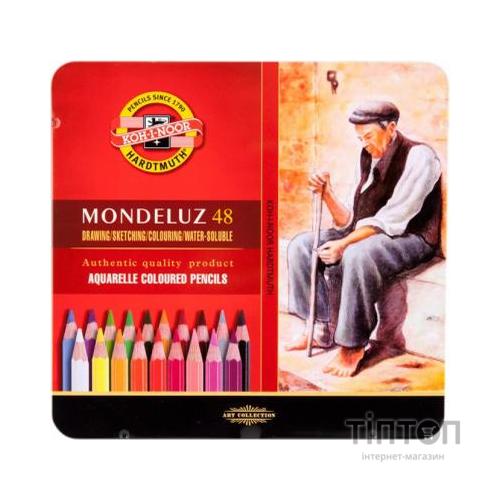 Олівці кольорові Koh-i-Noor Mondeluz акварельні 48 кольорів (372604)