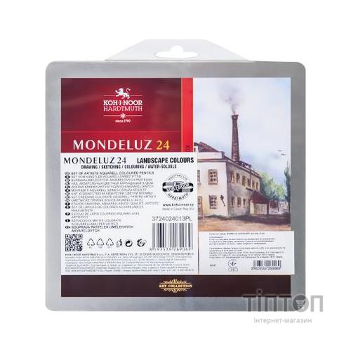 Олівці кольорові Koh-i-Noor Mondeluz Landscape акварел. 24 кольорів (3724024013)