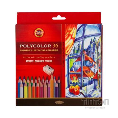 Олівці кольорові Koh-i-Noor Polycolor художні 36 кольорів (3835)