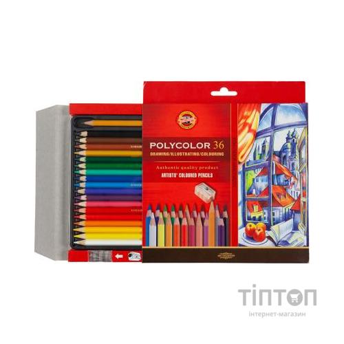 Олівці кольорові Koh-i-Noor Polycolor художні 36 кольорів (3835)
