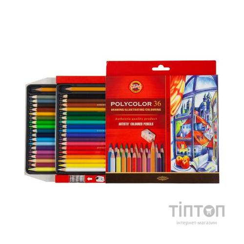 Олівці кольорові Koh-i-Noor Polycolor художні 36 кольорів (3835)