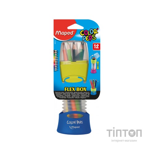 Олівці кольорові Maped Color Peps Classic 12 кол. розсувний пенал (MP.683212)