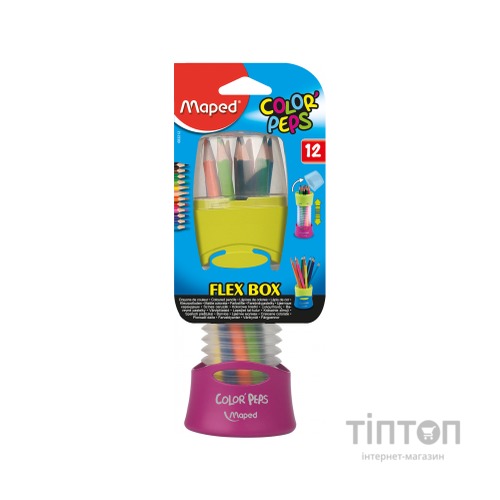 Олівці кольорові Maped Color Peps Classic 12 кол. розсувний пенал (MP.683212)