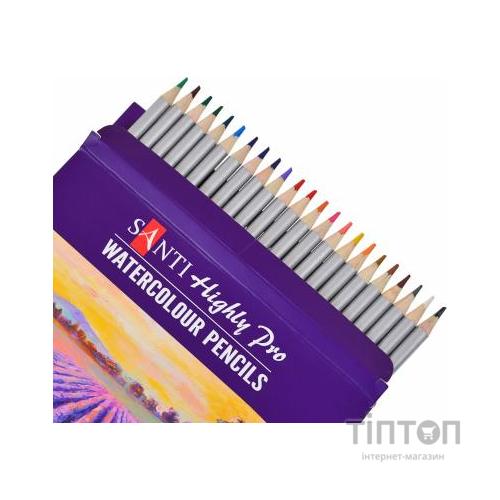Олівці кольорові Santi Highly Pro 24 шт акварельні (742385)