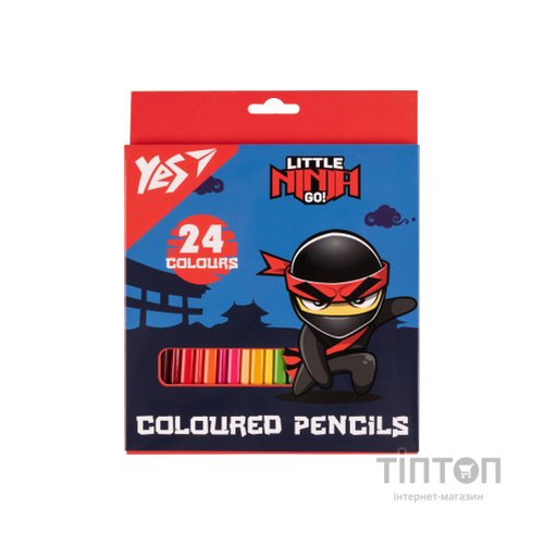 Олівці кольорові Yes 24 кол Ninja синій (290743)
