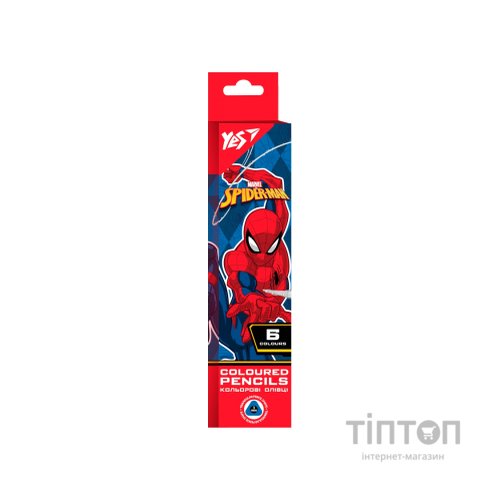 Олівці кольорові Yes Marvel.Spiderman 6 кол (290700)