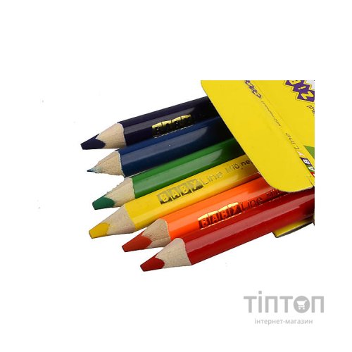 Олівці кольорові ZiBi Baby line mini jumbo 6 кольорів (ZB.2450)