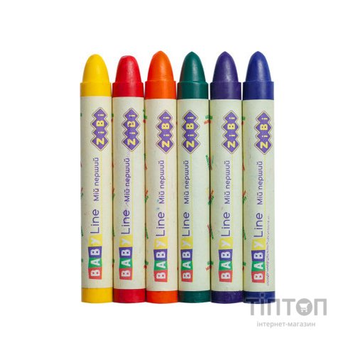 Олівці кольорові ZiBi Baby line Suoer Jumbo круглий корпус 6 шт (ZB.2484)