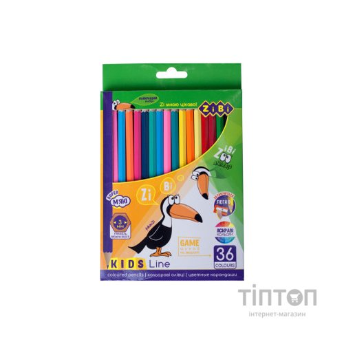 Олівці кольорові ZiBi Kids line 36 кольорів (ZB.2417)