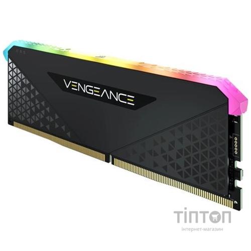 Модуль пам'яті для комп'ютера DDR4 16GB 3200 MHz Vengeance RGB RS Black Corsair (CMG16GX4M1E3200C16)