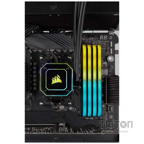 Модуль пам'яті для комп'ютера DDR4 32GB (2x16GB) 3600 MHz Vengeance RGB RS Black Corsair (CMG32GX4M2D3600C18)