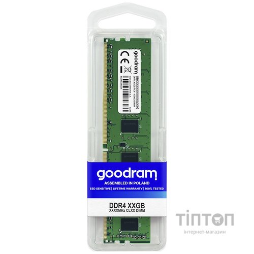 Модуль пам'яті для комп'ютера DDR4 16GB 3200 MHz Goodram (GR3200D464L22S/16G)