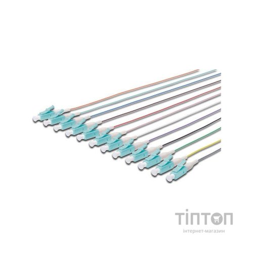 Оптичний патчкорд Digitus LC симплекс OM3 50/125, 2м,12 шт (DK-25332-02/3)