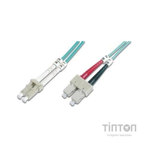 Оптичний патчкорд Digitus LC/UPC-SC/UPC,50/125,OM3,duplex,2m (DK-2532-02/3)