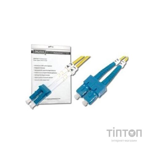 Оптичний патчкорд Digitus LC/UPC-SC/UPC,9/125,OS2,duplex,2m (DK-2932-02)