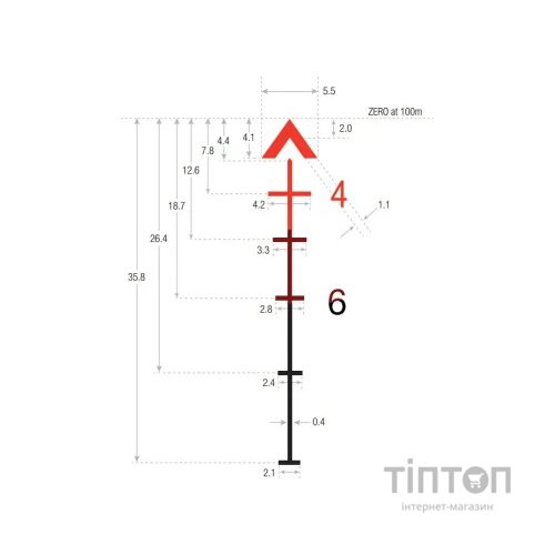 Оптичний приціл Trijicon ACOG 4x32 сітка .223 Red Chevron/RMR Type 2 3.25 MOA (TA31-D-100716)
