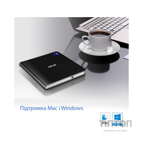 Оптичний привід Blu-Ray ASUS SBW-06D5H-U/BLK/G/AS (90DD02G0-M29000)