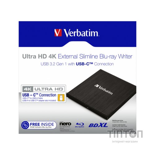 Оптичний привід Blu-Ray Verbatim 43888