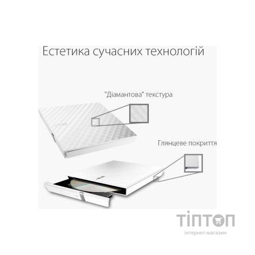 Оптичний привід DVD±RW ASUS SDRW-08D2S-U LITE/WHT/G/AS
