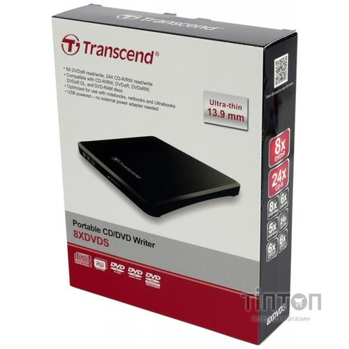 Оптичний привід DVD±RW Transcend TS8XDVDS-K USB 2.0 чорний
