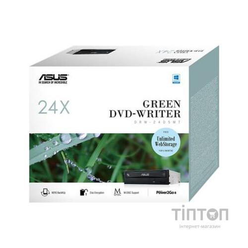 Оптичний привід DVD-RW ASUS DRW-24D5MT/BLK/B/GEN (90DD01YX-B10010)