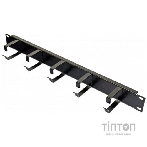 Кабельний організатор CMS 19" 1U 5 кілець, К-856 (UA-CMS-CM-02)