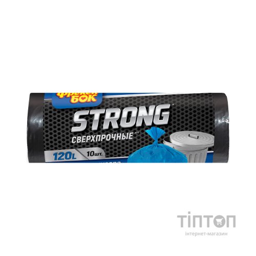 Пакети для сміття Фрекен БОК Strong надміцні Чорні 120 л 10 шт. (4820048480352)