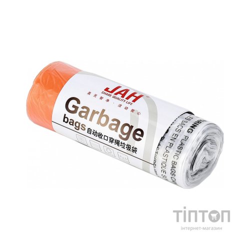 Пакети для сміття JAH для відер до 30 л (55х70 см) із затяжками 15 шт. (6305)