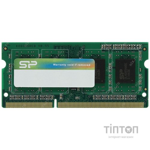 Пам'ять для ноутбука Silicon Power DDR3 1x4 ГБ (SP004GBSTU160N02/V02)