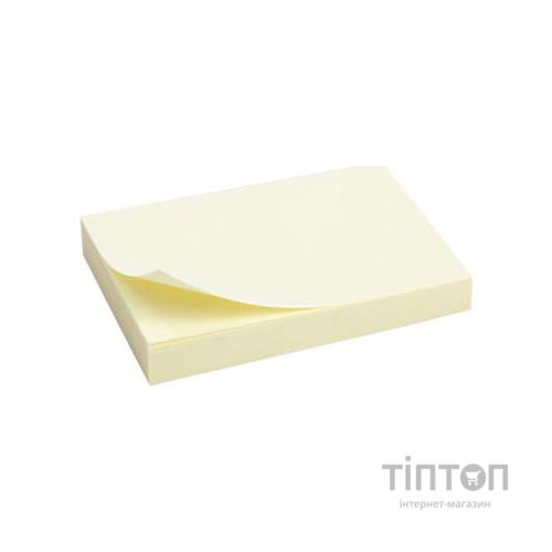 Папір для нотаток Axent with adhesive layer 50x75мм, 100sheets., pastel yellow (2312-01-А)