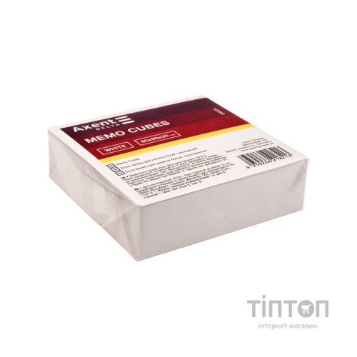 Папір для нотаток Delta by Axent білий 90Х90Х30мм, glued (D8004)