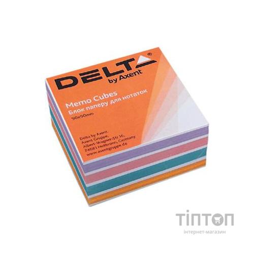 Папір для нотаток Delta by Axent "COLOR" 90Х90Х30мм, glued (D8024)
