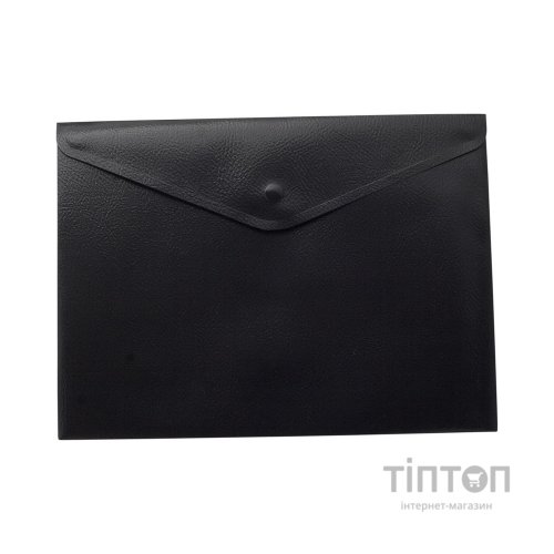 Папка - конверт А4 BUROMAX, with a button, black/ 6шт (BM.3925-01)